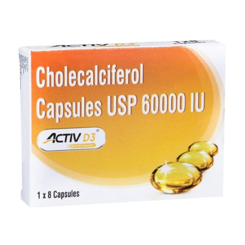 Activ D3 Softgel Capsule 8's