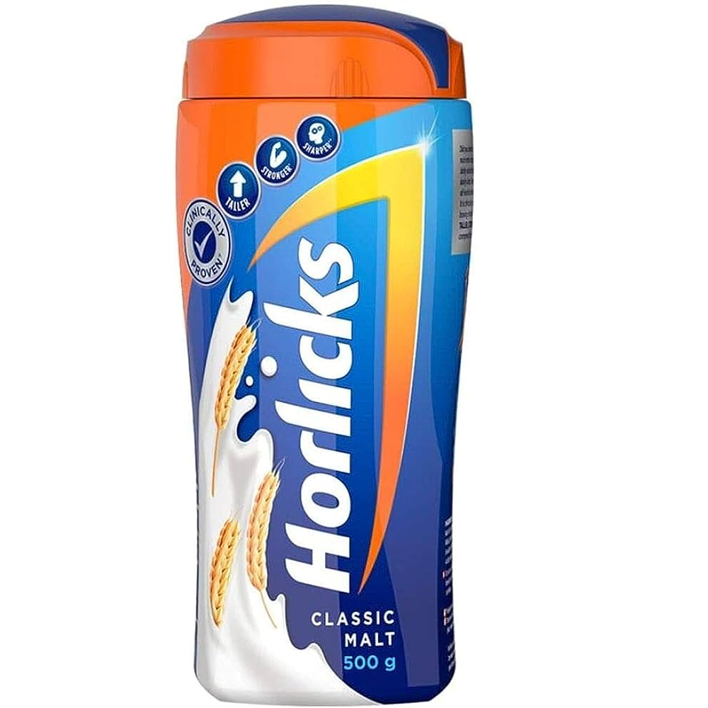 Horlicks Classic Malt Flavour Powder 500 gm Jar